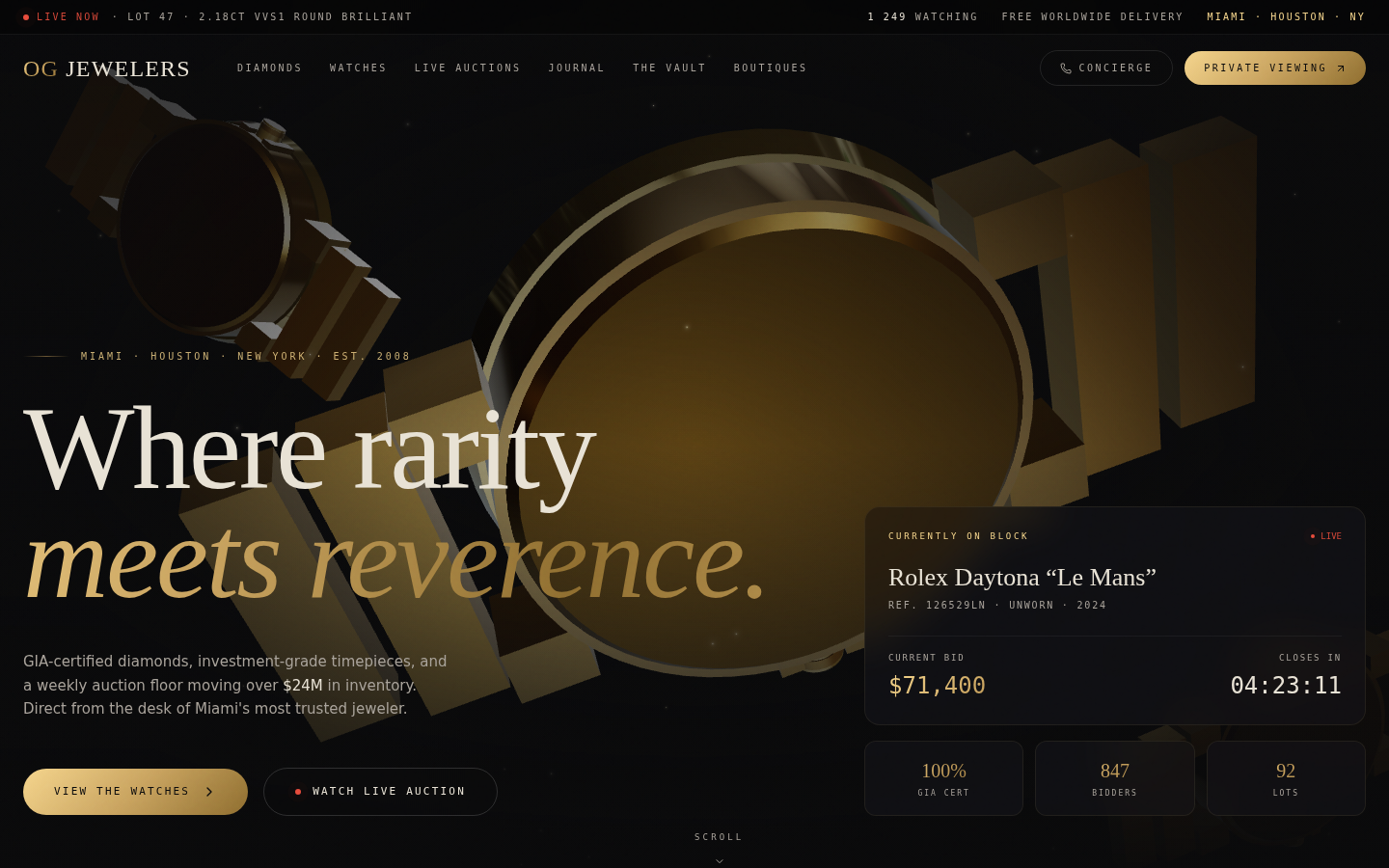 OG Jewelers — jewellery-house website