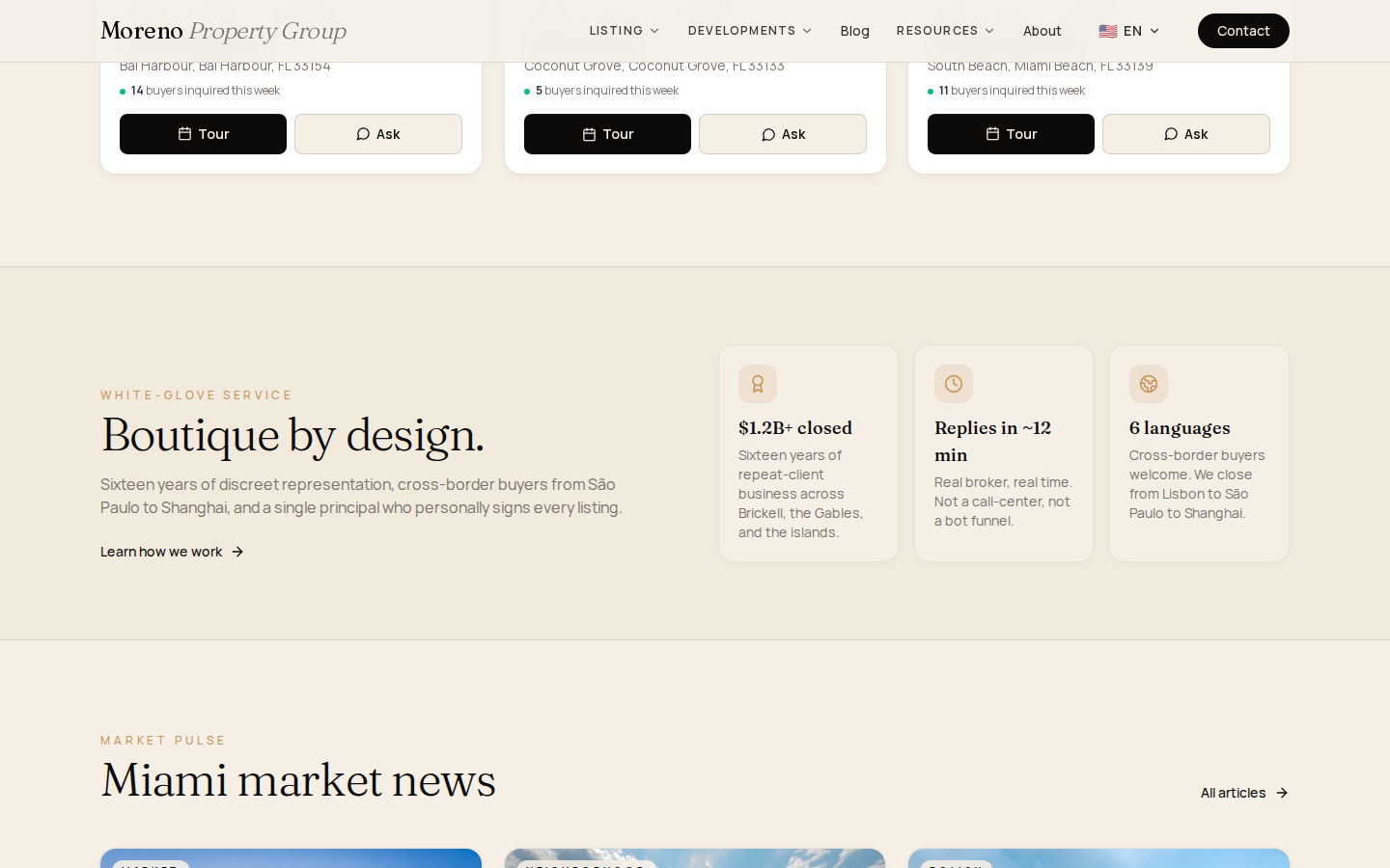 Website section